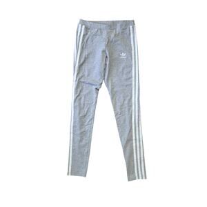Adidas Originals Women’s 3-Stripes Leggings XS Gray Cotton Blend Casual
